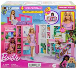 Barbie Vakantiehuis poppenhuis met pop - Barbie huis speelset