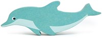 Tender Leaf zeedier dolfijn - houten speelfiguur blauw 13,4 cm-2