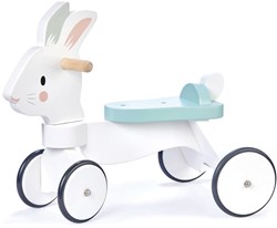 Tender Leaf houten loopfiets konijn - ride-on voor peuters wit