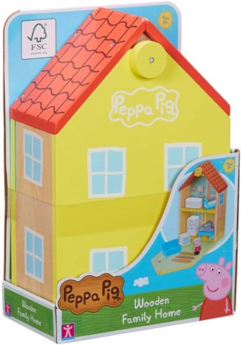 Peppa Pig Wooden Family Home (With Figures & Accessories)