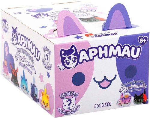 Aphmau & Friends  6 Verrassing Meemeow Knuffel Pluche, 15cm