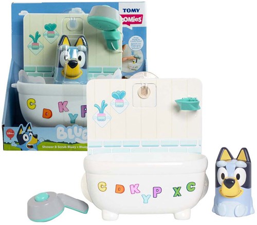 Tomy badspeelgoed Bluey douche en waspret met zuignappen-3