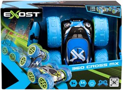 Spectron RC stuntauto Exost 360 Cross MX blauw-groen 12 km/u speelgoed