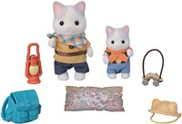 Sylvanian Families avonturiersset latte kat broer en baby poppen speelgoed-3