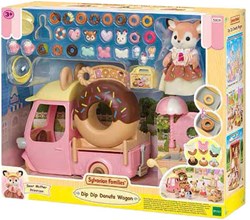 Sylvanian Families donut speelset Dip Dip Donut Wagen met accessoires