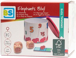 BS Toys Olifantenbluf - Dobbelspel voor kinderen en volwassenen - FSC Hout