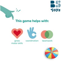 BS Toys Parachute doekspel vang- en werpspel 3 meter met ballen-3