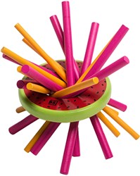 BS Toys Mikado houten spel meloen - behendigheidsspel voor kinderen