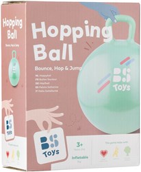 BS Toys skippybal springbal voor kinderen groen kunststof