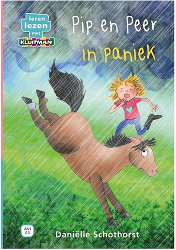 Kluitman kinderboek leren lezen Pip en Peer in paniek AVI-E3 paarden