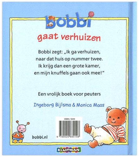 Kluitman Bobbi prentenboek verhuizen - peuterboek 2+ jaar-2