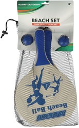 Alert beachball set deluxe hout - kleurrijk buitenspeelgoed strand