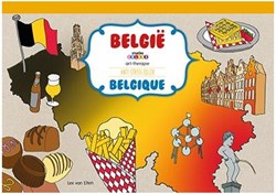 Kleurblok België A3 kleurboek Belgische bezienswaardigheden