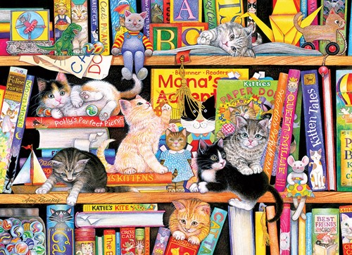 Cobble Hill family puzzle 350 pieces - Storytime Kitties