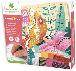 Sycomore mozaïek speelgoed Stick'N Fun vlinders creatief knutselen