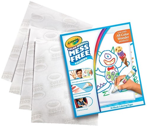 Crayola kleurboek Color Wonder navulblok - creatief tekenpapier