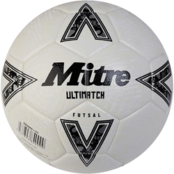 Mitre Ultimatch Futsal - White/Black/Silver - 4