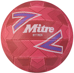 Mitre Attack Netball - Pink/Purple/White - 4