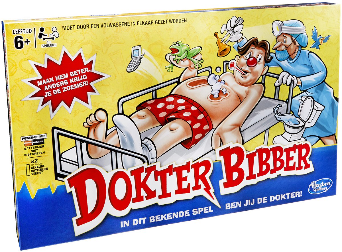 Stof Buitenland Discreet Hasbro spel Dokter Bibber - 6+