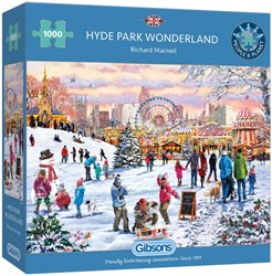 Gibsons legpuzzel Hyde Park Winter Wonderland 1000 stukjes volwassenen