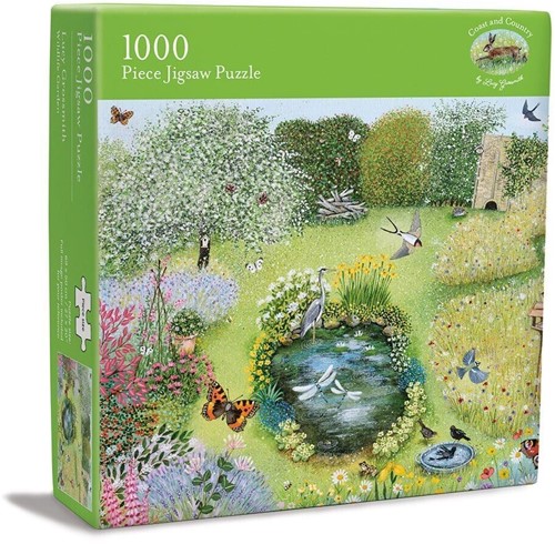 Harlekijn Puzzel 1000 stukjes Dieren in de tuin. 69x50 cm.
