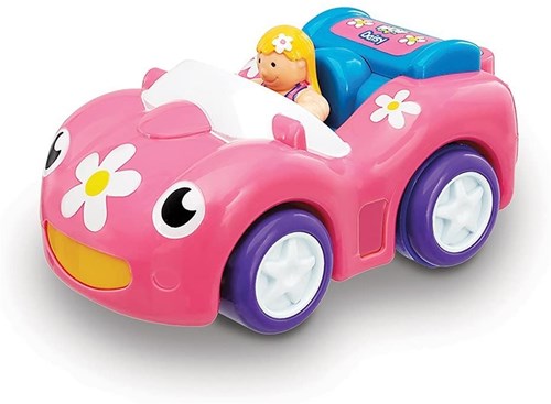 WOW Toys raceauto Dynamite Daisy roze speelgoedauto voor kinderen