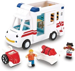 WOW Toys speelgoed ambulance Robin - reddingsvoertuig set 5-delig