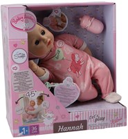 Babypop Hannah 36cm met realistische functies en accessoires