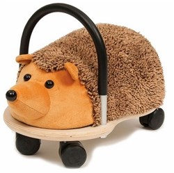 Wheelybug loopauto Egel klein - loopvoertuig voor peuters - bruin