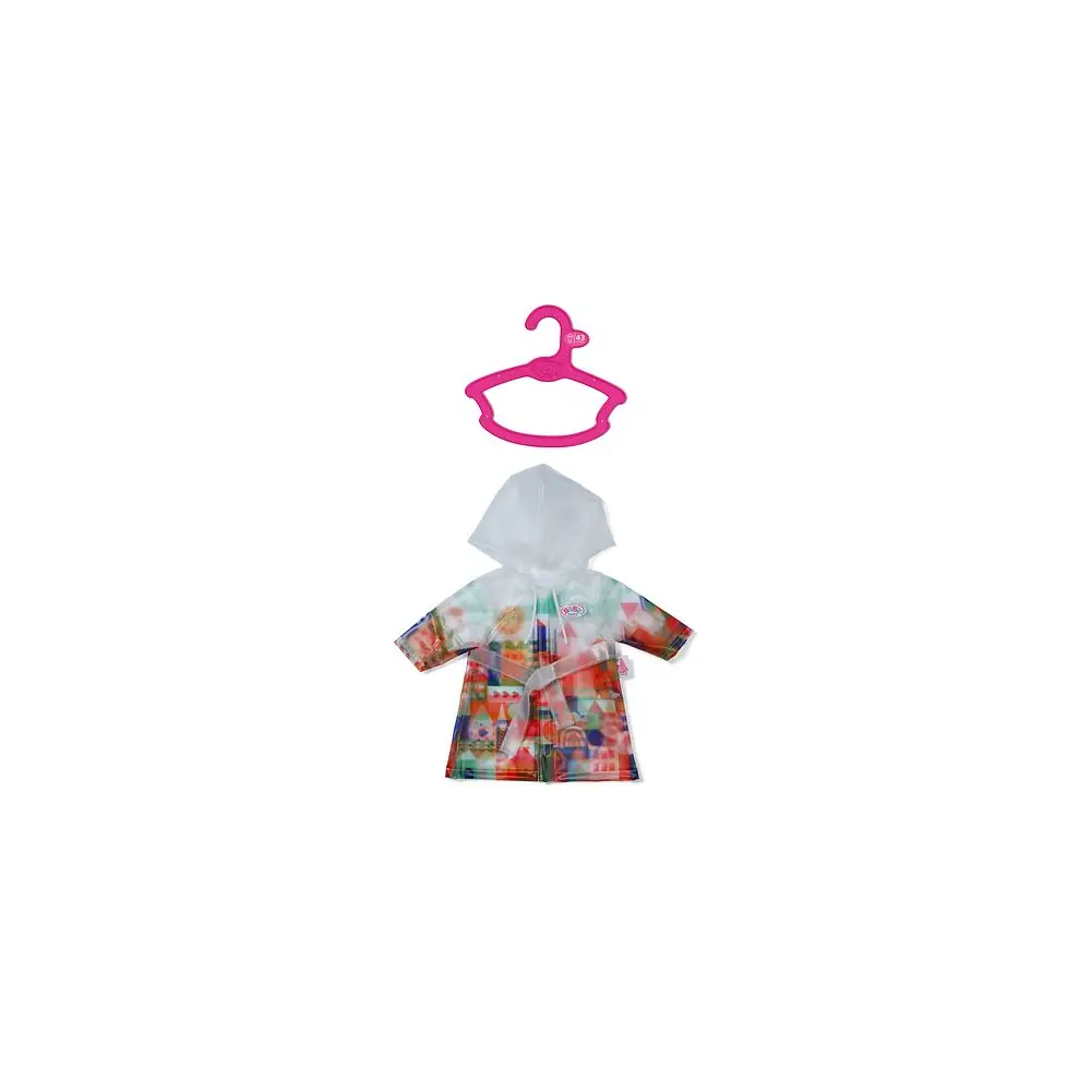 BABY born poppen regenjas 43cm kleurrijk - poppenkleding
