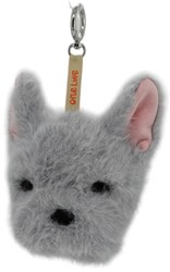 One Love bedel Franse bulldog Remy grijs - sieraden accessoire