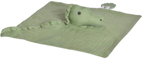 Tikiri knuffeldoekje krokodil - biologisch katoen baby comforter-2