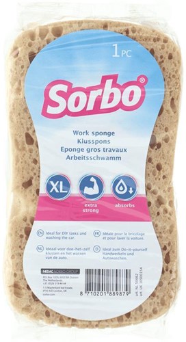 Sorbo schoonmaakspons XL viscose – extra absorberend en duurzaam