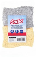 Sorbo krasvrije schuursponsen schoonmaken pannen keramisch 2 stuks