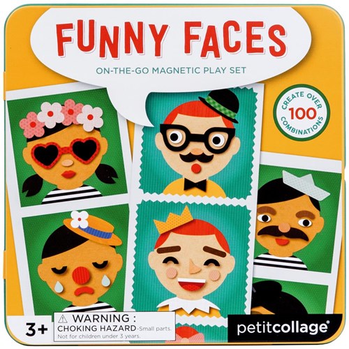 PETIT COLLAGE Magnetisch Spel - Funny Faces