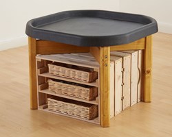 Cosy Mini Tuff Spot Tray Houten Standaard - Ø 117cm - Peuter - Hoogte 50cm