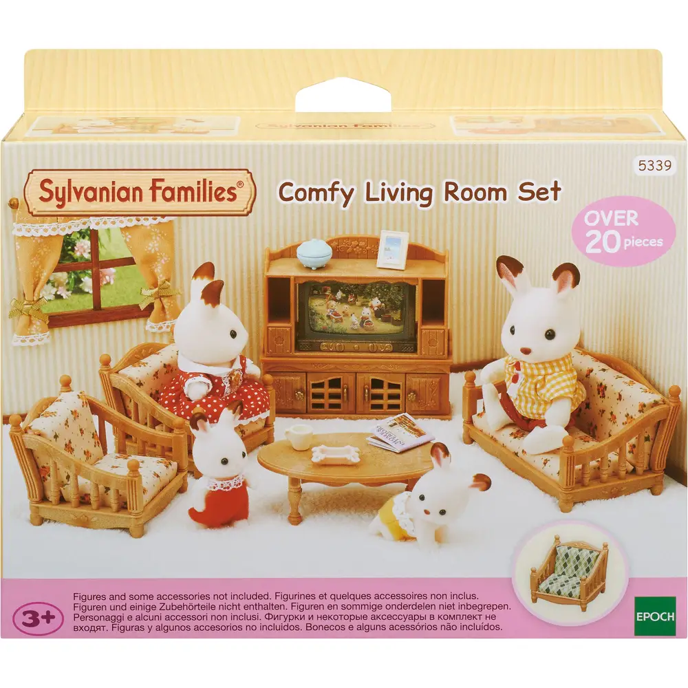 Sylvanian Families woonkamerset poppenhuismeubel 5339 met accessoires