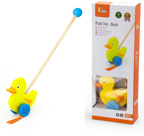 Viga Toys Duwstok - eend