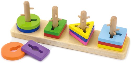 Viga Toys Motoriekspel - sorteren en stapelen