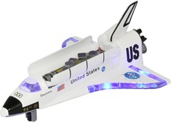Keycraft speelgoed space shuttle - Met licht en geluid raket 19 cm