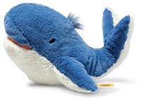 Steiff pluche Tory blue whale, medium blue - 28 cm
