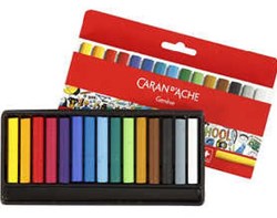 Caran d'Ache oliekrijt junior set 15 stuks kleurpotloden creatief