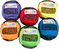 Spordas sensorische ballen set - 6 stuks - tactiele speelballen