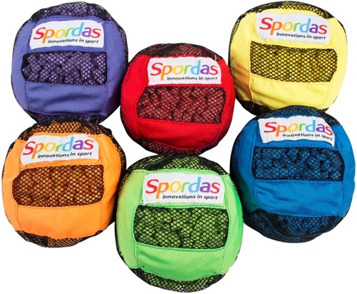 Spordas sensorische ballen set - 6 stuks - tactiele speelballen