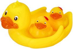 Mom's Care badspeelgoed eendjes set - zeepbakje - BPA-vrij - 3 stuks