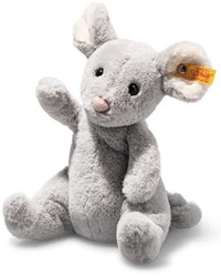 Steiff pluche muis Cheesy lichtgrijs - knuffel 19 cm - CE keurmerk