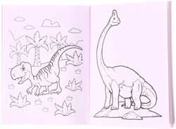 Mondikaarten dino kleurboek A4 48 pagina's voor kinderen