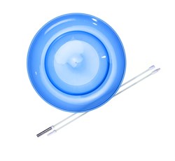 Eureka jongleerbord speelgoed met stok - blauw - jongleren leren