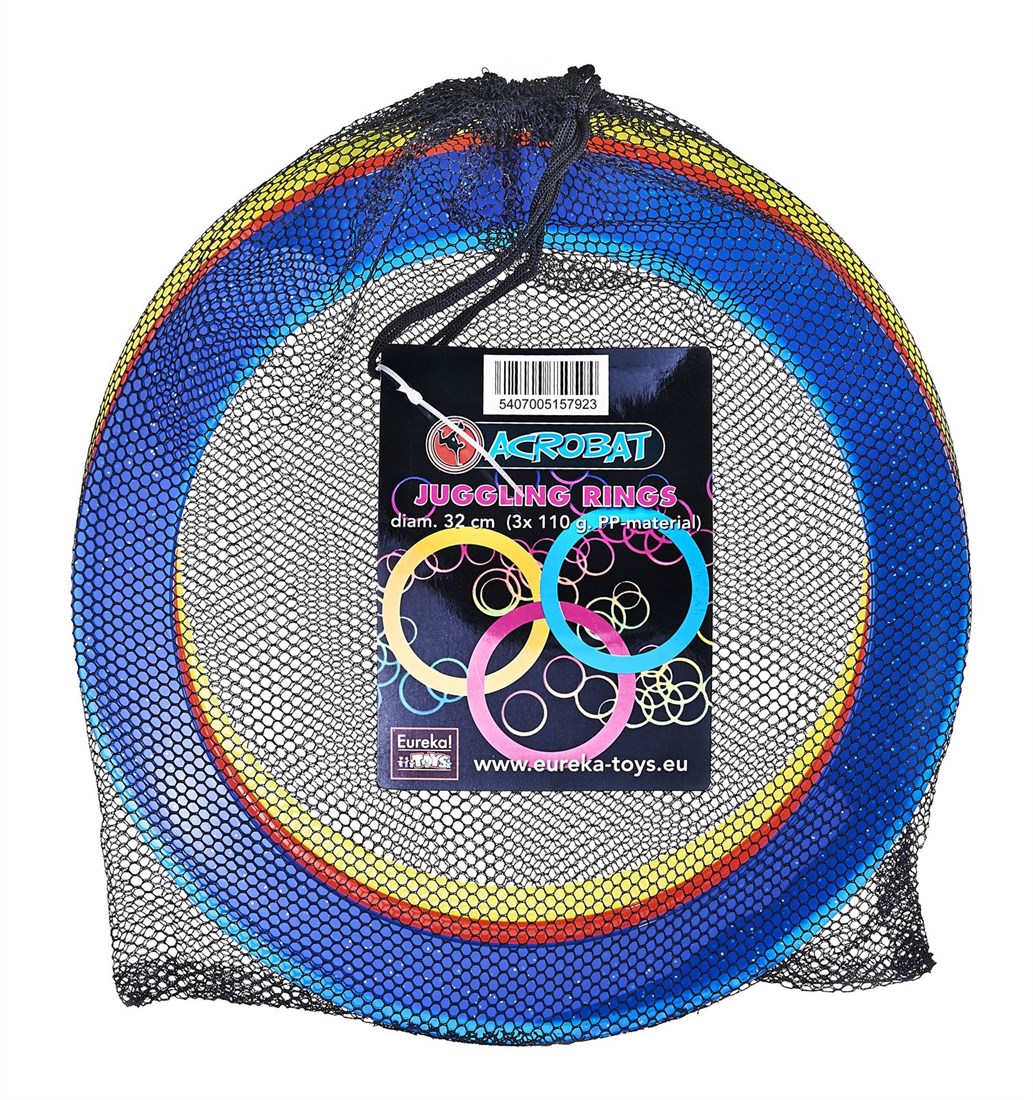 Set 3 Acrobat Juggling Rings (d. 32 cm) bij Happy