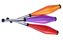 Eureka jongleerkegels set - 3 stuks - 52 cm - circus speelgoed